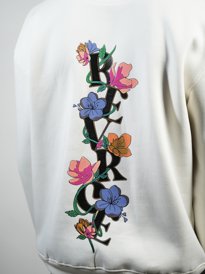 WHITE BLOSSOMS HOODIE - REVRCE