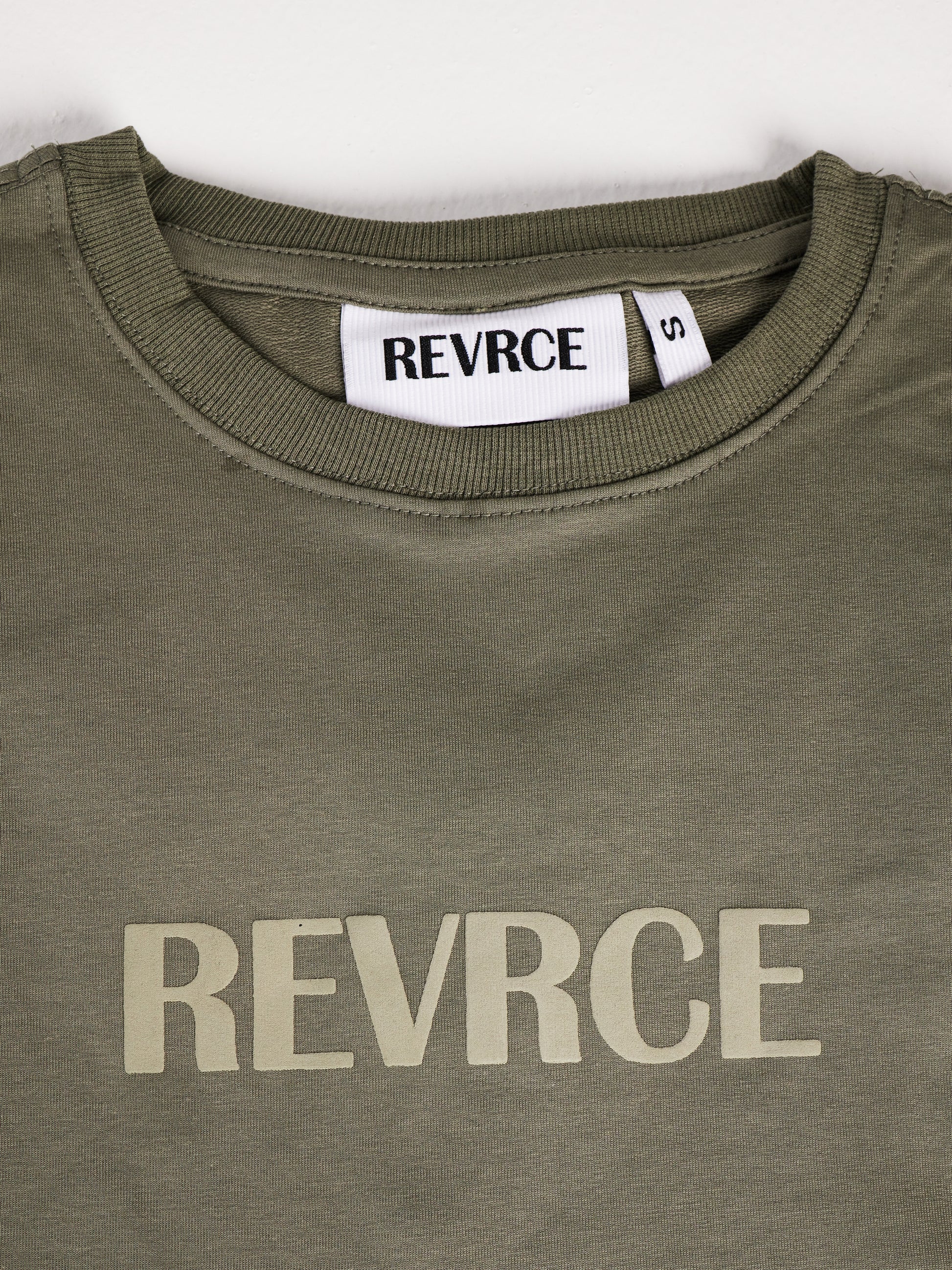 Alternate angle of Cement by Revrce, oversized unisex streetwear t-shirt
