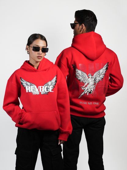 RED ANGEL HOODIE - REVRCE