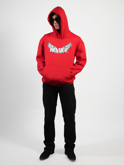 RED ANGEL HOODIE - REVRCE