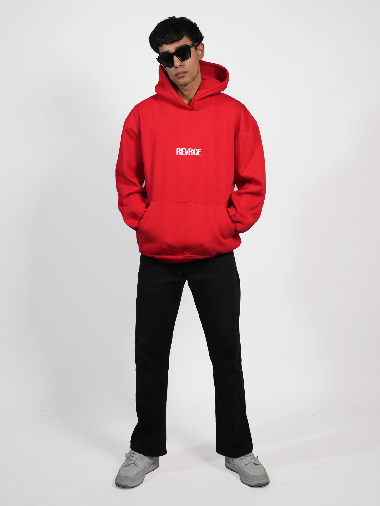 RED BASIC HOODIE - REVRCE