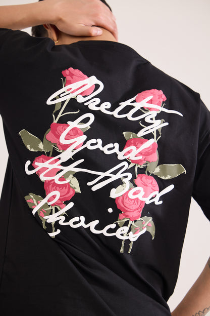 Alternate angle of Pretty Good T Shirt by Revrce, oversized unisex streetwear t-shirt