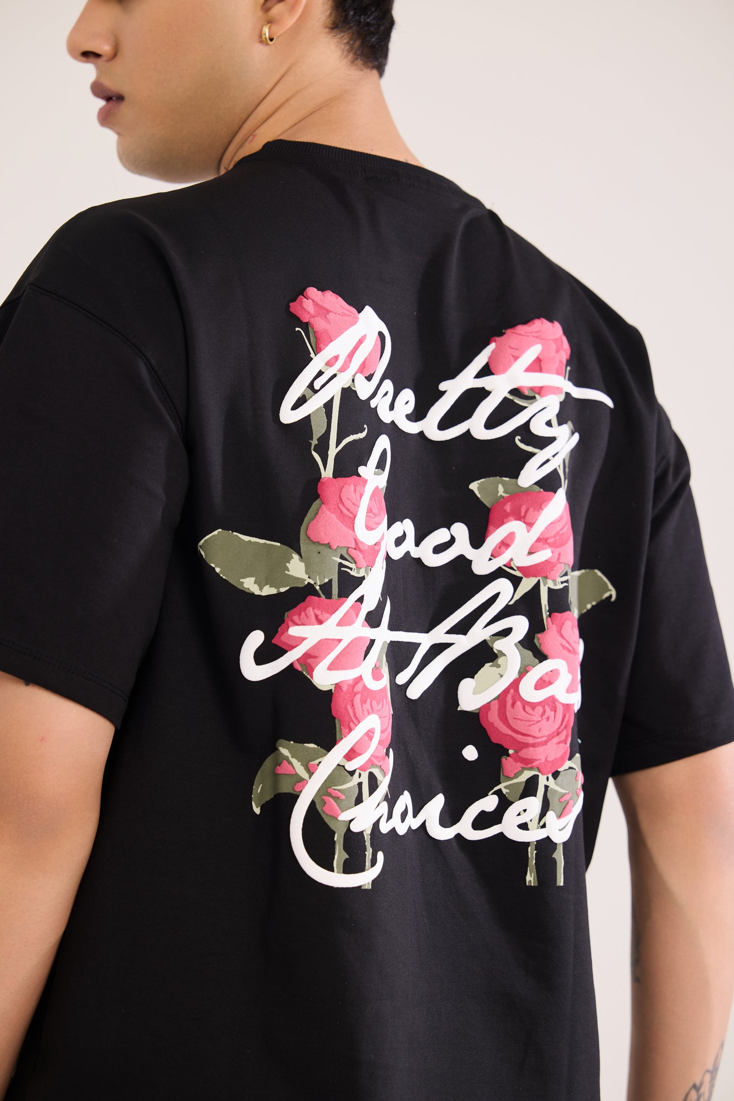 Alternate angle of Pretty Good T Shirt by Revrce, oversized unisex streetwear t-shirt