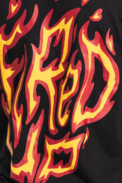 FIRED UP BLACK T-SHIRT
