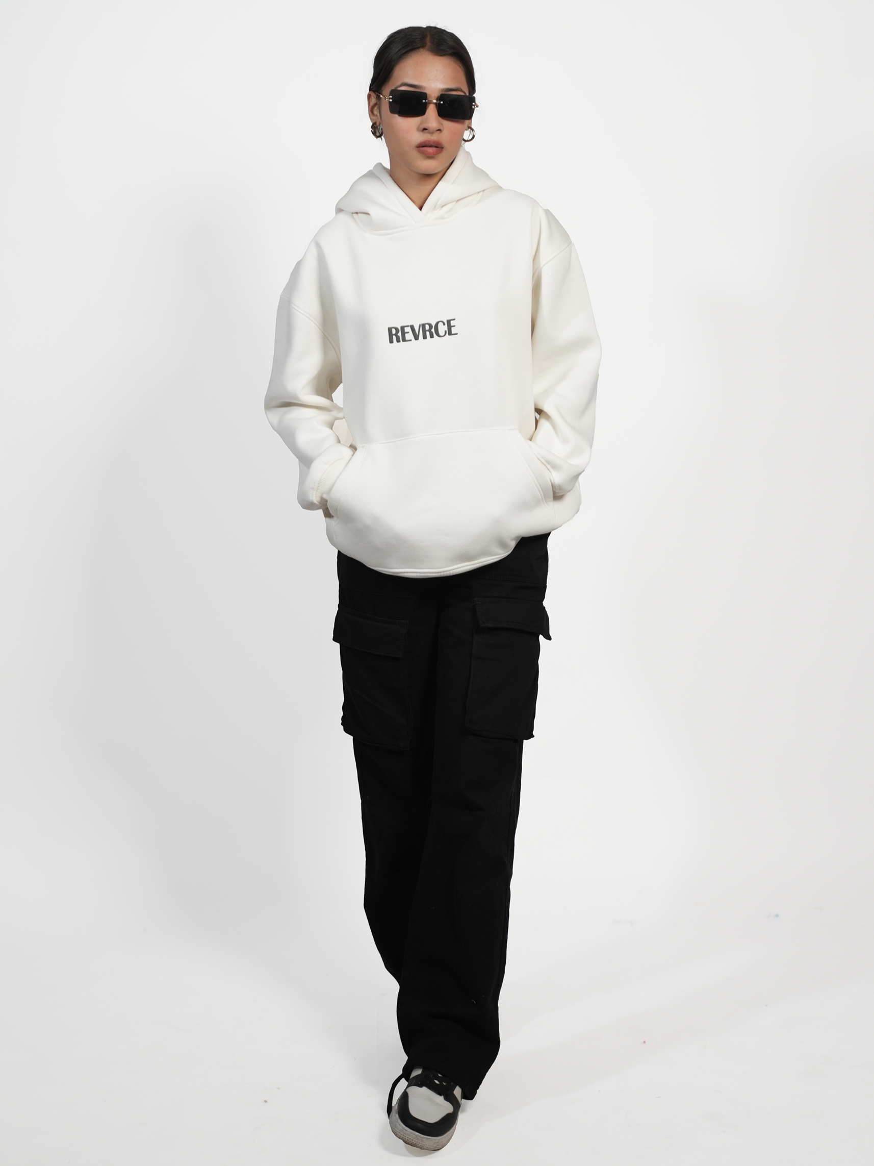 OFF WHITE BASIC HOODIE - REVRCE