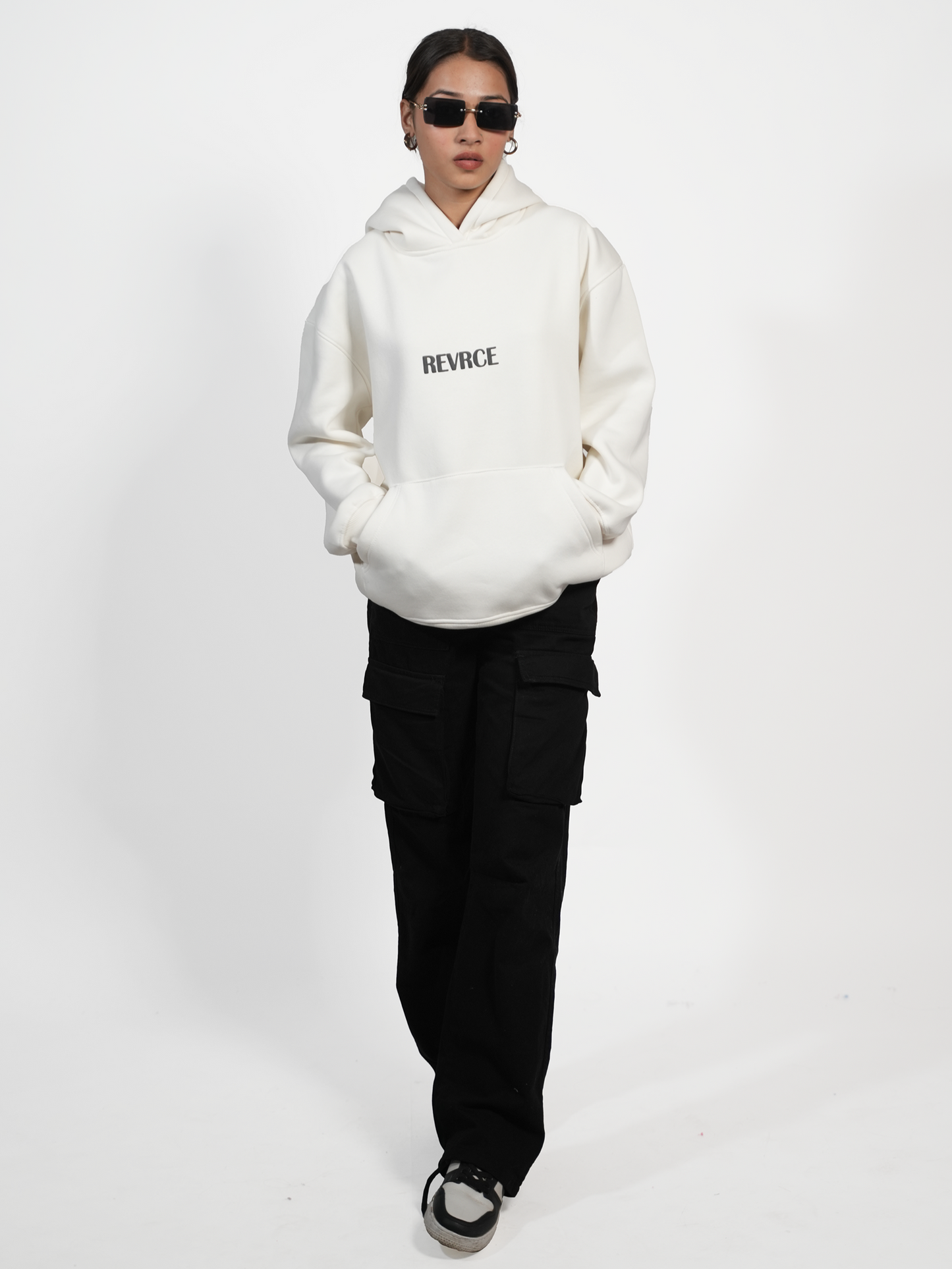 OFF WHITE BASIC HOODIE - REVRCE