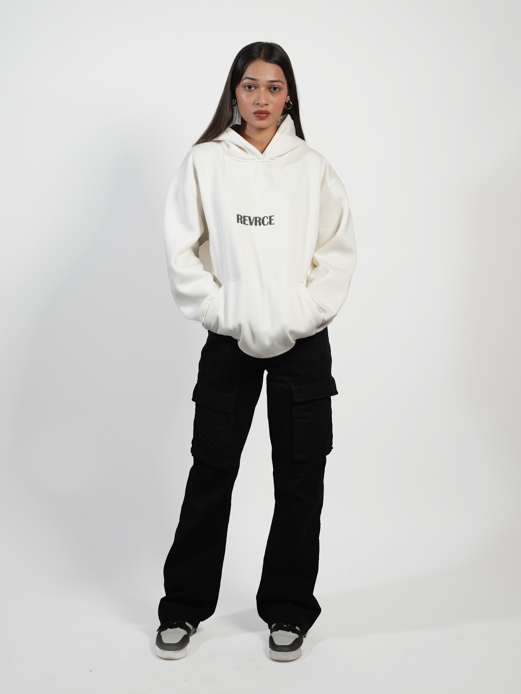 OFF WHITE BASIC HOODIE - REVRCE